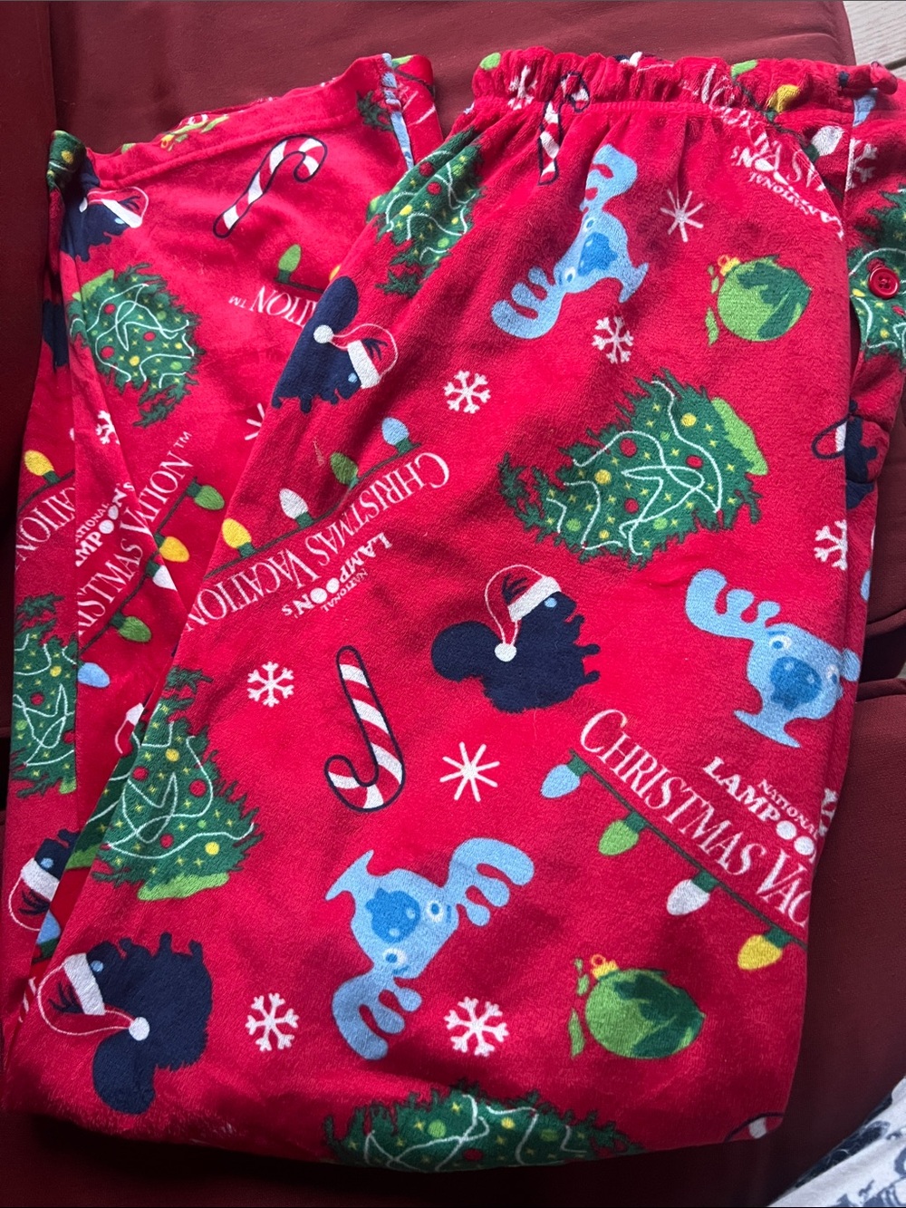 Official National lampoon Christmas pajama pants medium unisex